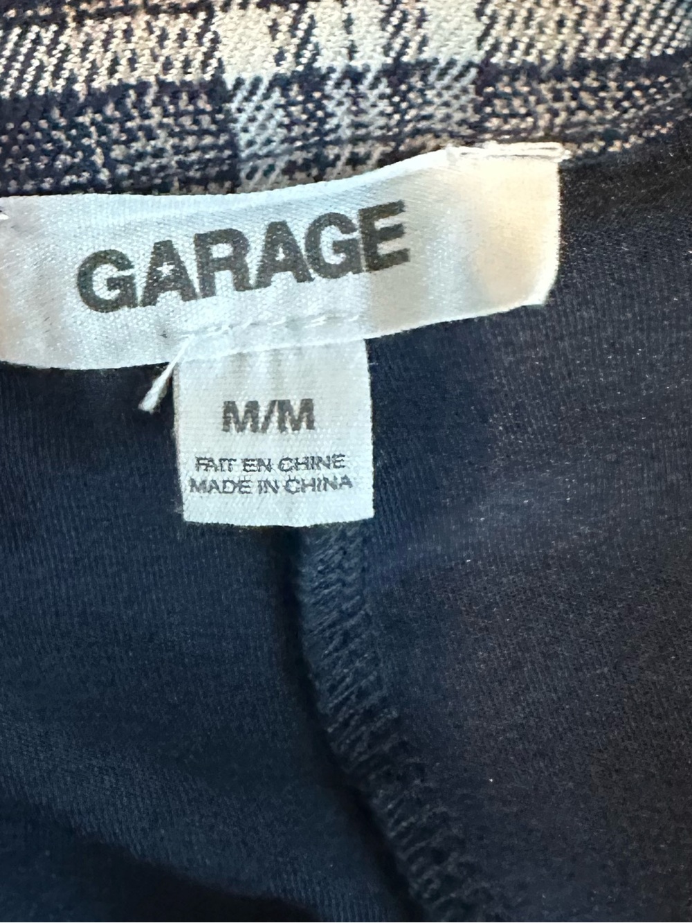 Garage Black and Gray Plaid Mini Skirt - Picture 4 of 5